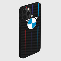 Чехол для iPhone 12 Pro Max BMW: Three Lines, цвет: 3D-черный — фото 2