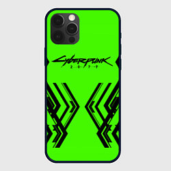 Чехол iPhone 12 Pro Max Cyberpunk 2077: Acid Green