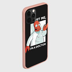 Чехол для iPhone 12 Pro Max Zoidberg: Trust Me, цвет: 3D-светло-розовый — фото 2