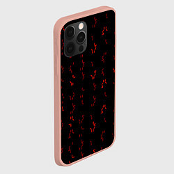 Чехол для iPhone 12 Pro Max Алфавит хищника, цвет: 3D-светло-розовый — фото 2