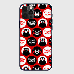 Чехол для iPhone 12 Pro Max Kumamon Pattern, цвет: 3D-черный