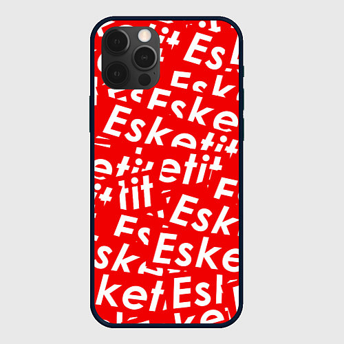 Чехол iPhone 12 Pro Max Esketit Pattern / 3D-Черный – фото 1