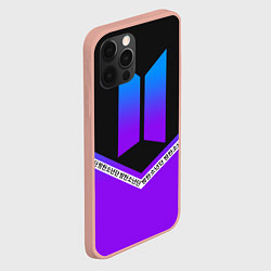 Чехол для iPhone 12 Pro Max BTS: Neon Symbol, цвет: 3D-светло-розовый — фото 2