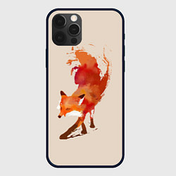 Чехол для iPhone 12 Pro Max Paint Fox, цвет: 3D-черный
