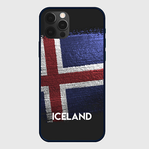 Чехол iPhone 12 Pro Max Iceland Style / 3D-Черный – фото 1