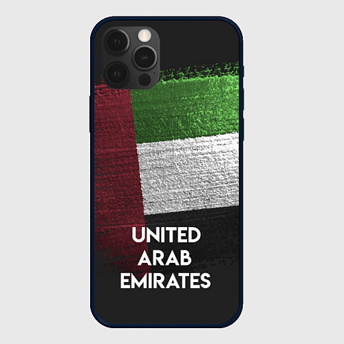 Чехол iPhone 12 Pro Max United Arab Emirates Style / 3D-Черный – фото 1