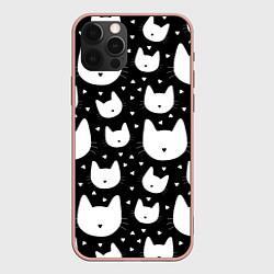 Чехол iPhone 12 Pro Max Love Cats Pattern