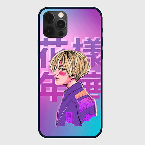 Чехол iPhone 12 Pro Max Taehyung BTS / 3D-Черный – фото 1