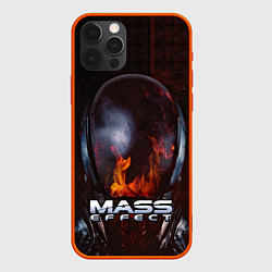 Чехол для iPhone 12 Pro Max Mass Effect, цвет: 3D-красный