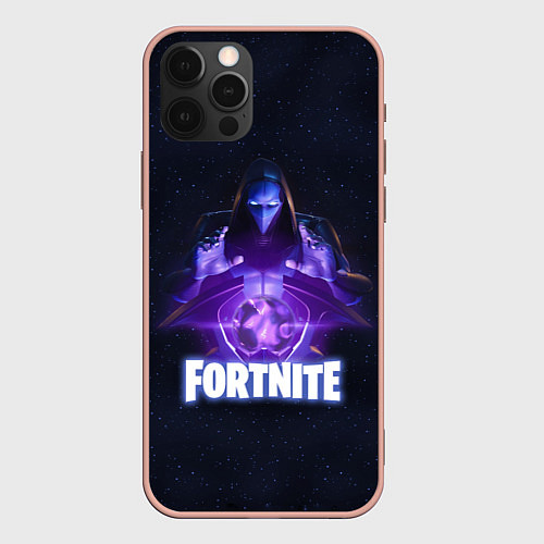 Чехол iPhone 12 Pro Max Fortnite: Omen / 3D-Светло-розовый – фото 1