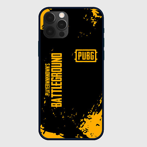 Чехол iPhone 12 Pro Max PUBG: Black Fashion / 3D-Черный – фото 1