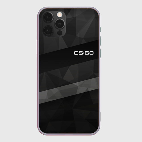 Чехол iPhone 12 Pro Max CS:GO Graphite / 3D-Серый – фото 1