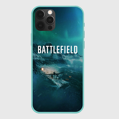 Чехол iPhone 12 Pro Max Battlefield: Sea Force / 3D-Мятный – фото 1