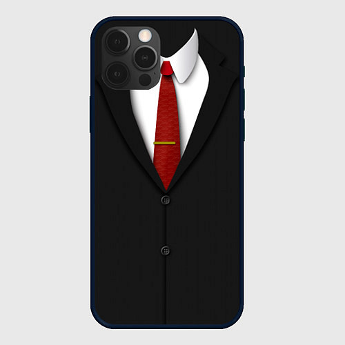 Чехол iPhone 12 Pro Max Агент 47 / 3D-Черный – фото 1