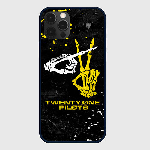 Чехол iPhone 12 Pro Max TOP: Skeleton Clique / 3D-Черный – фото 1