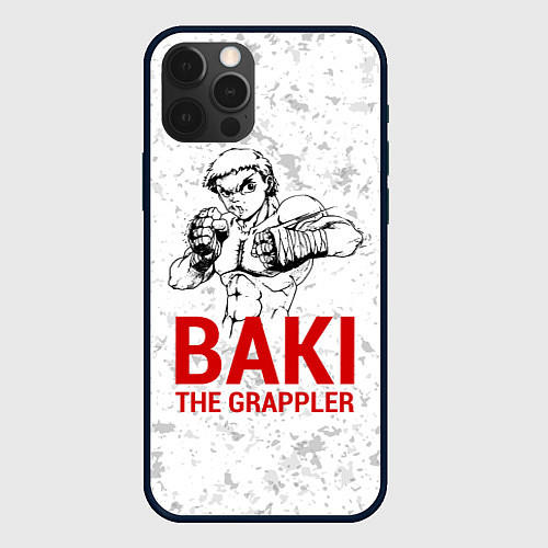 Чехол iPhone 12 Pro Max Baki the Grappler / 3D-Черный – фото 1