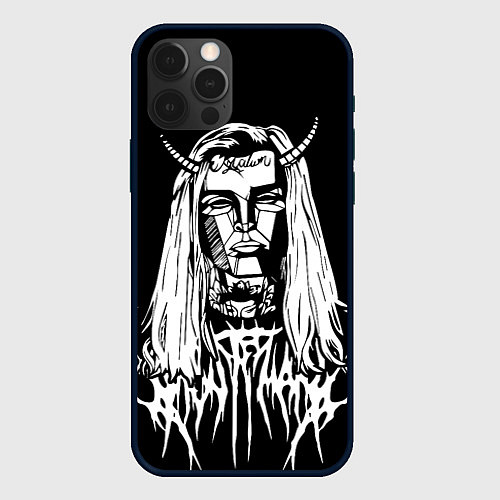 Чехол iPhone 12 Pro Max Ghostemane: Devil / 3D-Черный – фото 1