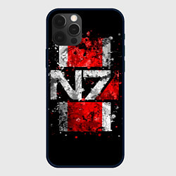 Чехол для iPhone 12 Pro Max Mass Effect N7, цвет: 3D-черный