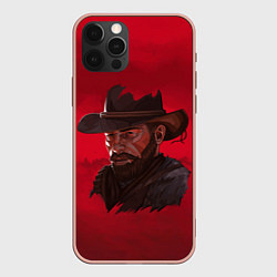 Чехол для iPhone 12 Pro Max Red Dead Redemption, цвет: 3D-светло-розовый