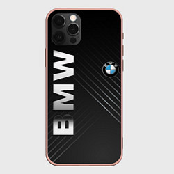 Чехол для iPhone 12 Pro Max BMW: Steel Line, цвет: 3D-светло-розовый