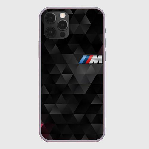 Чехол iPhone 12 Pro Max BMW M: Polygon / 3D-Серый – фото 1