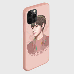 Чехол для iPhone 12 Pro Max Kim Taehyung, цвет: 3D-светло-розовый — фото 2