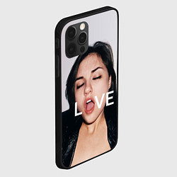 Чехол для iPhone 12 Pro Max Sasha Grey: LOVE, цвет: 3D-черный — фото 2