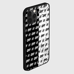Чехол для iPhone 12 Pro Max Off-White: Black & White, цвет: 3D-черный — фото 2