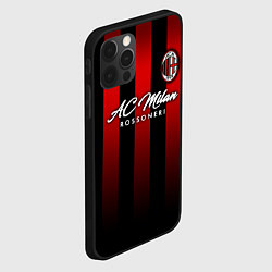 Чехол для iPhone 12 Pro Max AC Milan, цвет: 3D-черный — фото 2