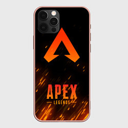 Чехол для iPhone 12 Pro Max Apex Legends: Orange Flame, цвет: 3D-светло-розовый