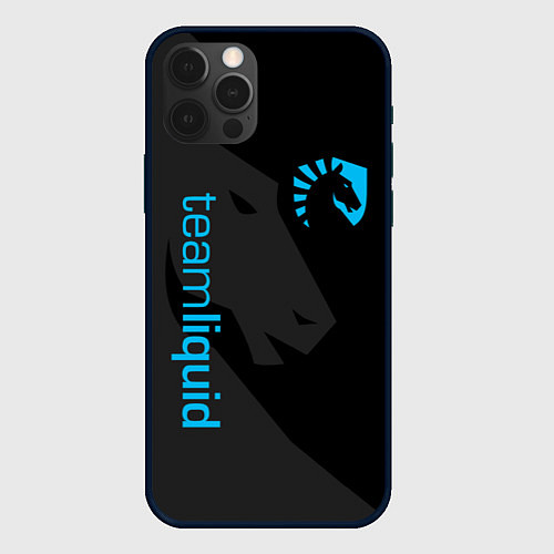 Чехол iPhone 12 Pro Max TEAM LIQUID / 3D-Черный – фото 1