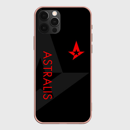 Чехол iPhone 12 Pro Max Astralis: Dark Style / 3D-Светло-розовый – фото 1
