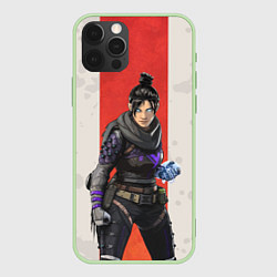 Чехол для iPhone 12 Pro Max Apex Legends: Wraith, цвет: 3D-салатовый