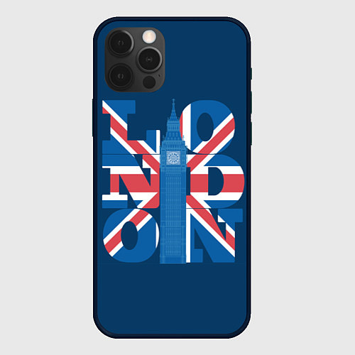 Чехол iPhone 12 Pro Max London: Great Britain / 3D-Черный – фото 1