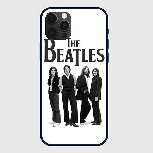 Чехол iPhone 12 Pro Max The Beatles: White Side / 3D-Черный – фото 1