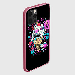 Чехол для iPhone 12 Pro Max Мороженое монстров, цвет: 3D-малиновый — фото 2