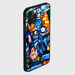 Чехол для iPhone 12 Pro Max Graffiti Exclusive, цвет: 3D-черный — фото 2
