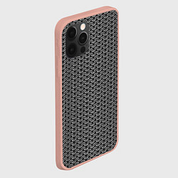 Чехол для iPhone 12 Pro Max Кольчуга воина, цвет: 3D-светло-розовый — фото 2