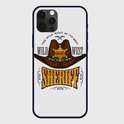 Чехол iPhone 12 Pro Max Sheriff - wild west