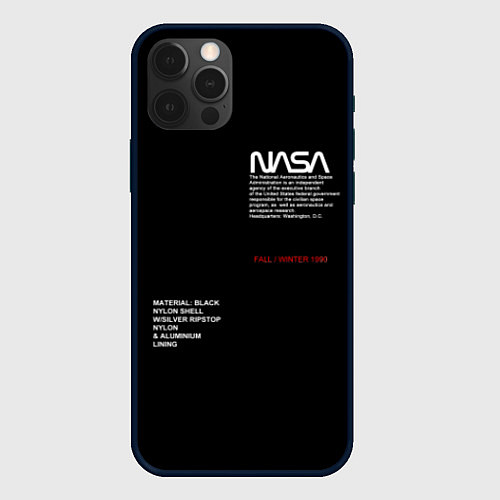 Чехол iPhone 12 Pro Max NASA / 3D-Черный – фото 1