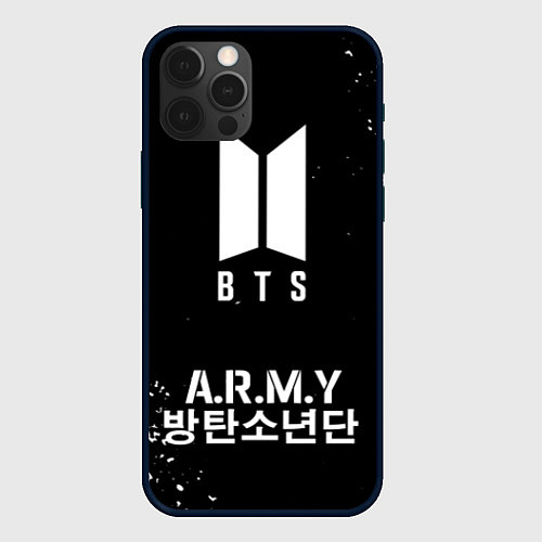 Чехол iPhone 12 Pro Max BTS ARMY / 3D-Черный – фото 1