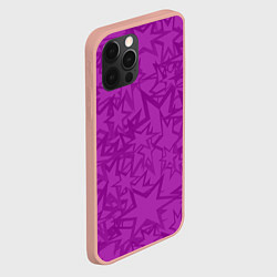 Чехол для iPhone 12 Pro Max Абстракция и звёзды, цвет: 3D-светло-розовый — фото 2