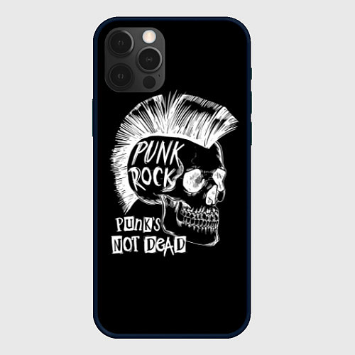 Чехол iPhone 12 Pro Max Панки не умирают / 3D-Черный – фото 1