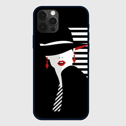 Чехол для iPhone 12 Pro Max Fashion, цвет: 3D-черный