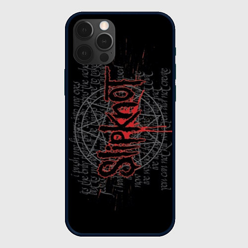 Чехол iPhone 12 Pro Max Slipknot: Pentagram / 3D-Черный – фото 1