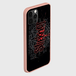 Чехол для iPhone 12 Pro Max Slipknot: Pentagram, цвет: 3D-светло-розовый — фото 2