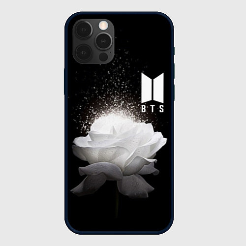 Чехол iPhone 12 Pro Max BTS Flower / 3D-Черный – фото 1