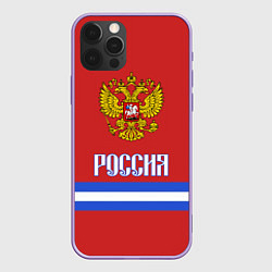 Чехол iPhone 12 Pro Max Хоккей: Россия
