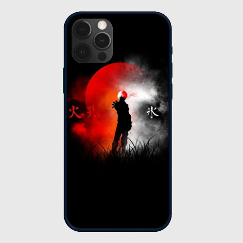 Чехол iPhone 12 Pro Max Лед и огонь Ice and Fire / 3D-Черный – фото 1