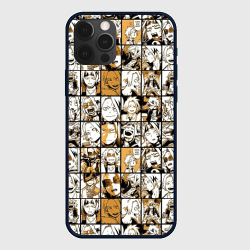 Чехол iPhone 12 Pro Max BOKU NO HERO ACADEMIA MHA МОЯ ГЕРОЙСКАЯ АКАДЕМИЯ / 3D-Черный – фото 1